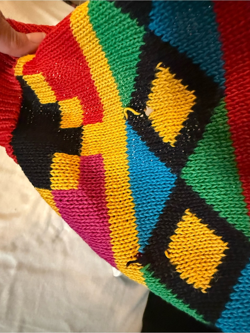 1992 Multicolor Geometric Sweater - Picture 8 of 8